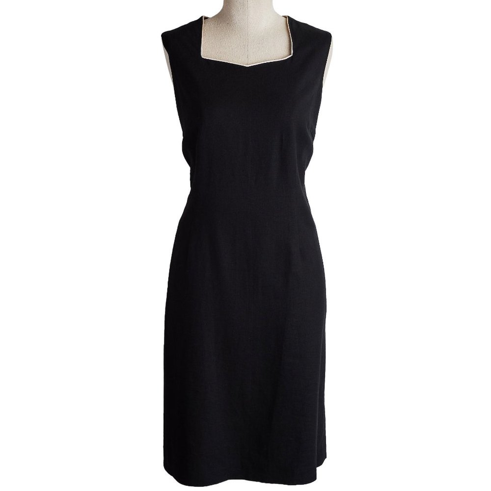 Mary McFadden Vintage Linen Dress - Size 10